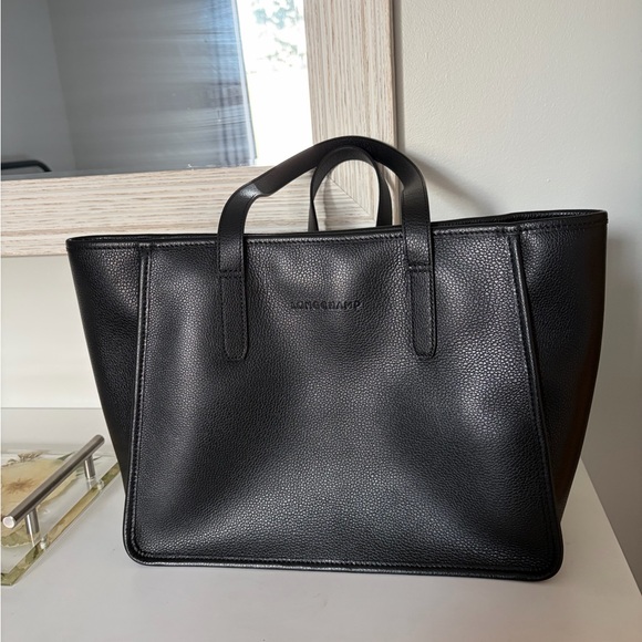 Longchamp Le Foulonné Large Leather Shoulder Tote Bag - Picture 1 of 4